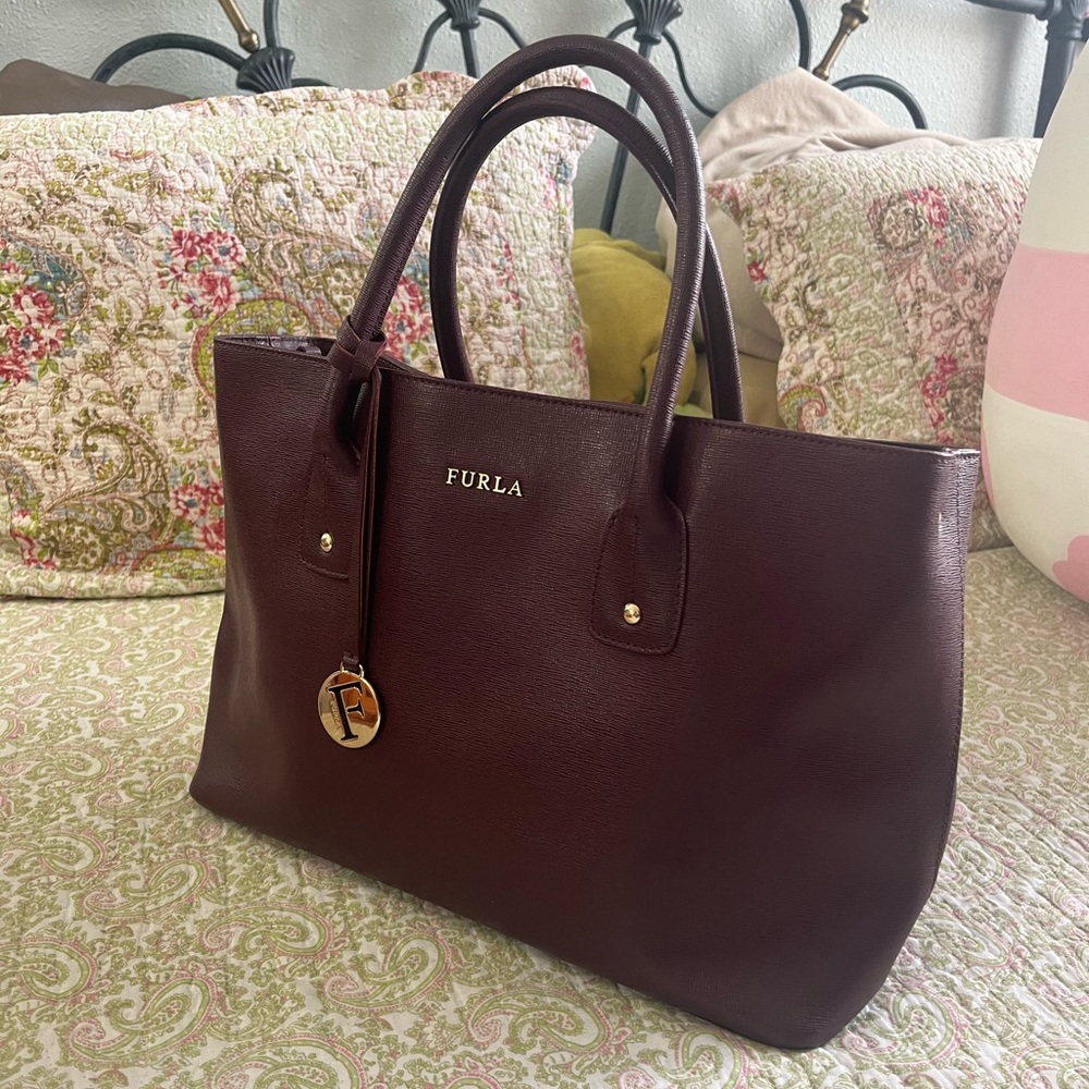 Furla Barolo Saffiano Leather Josi Tote Bag - Picture 8 of 9